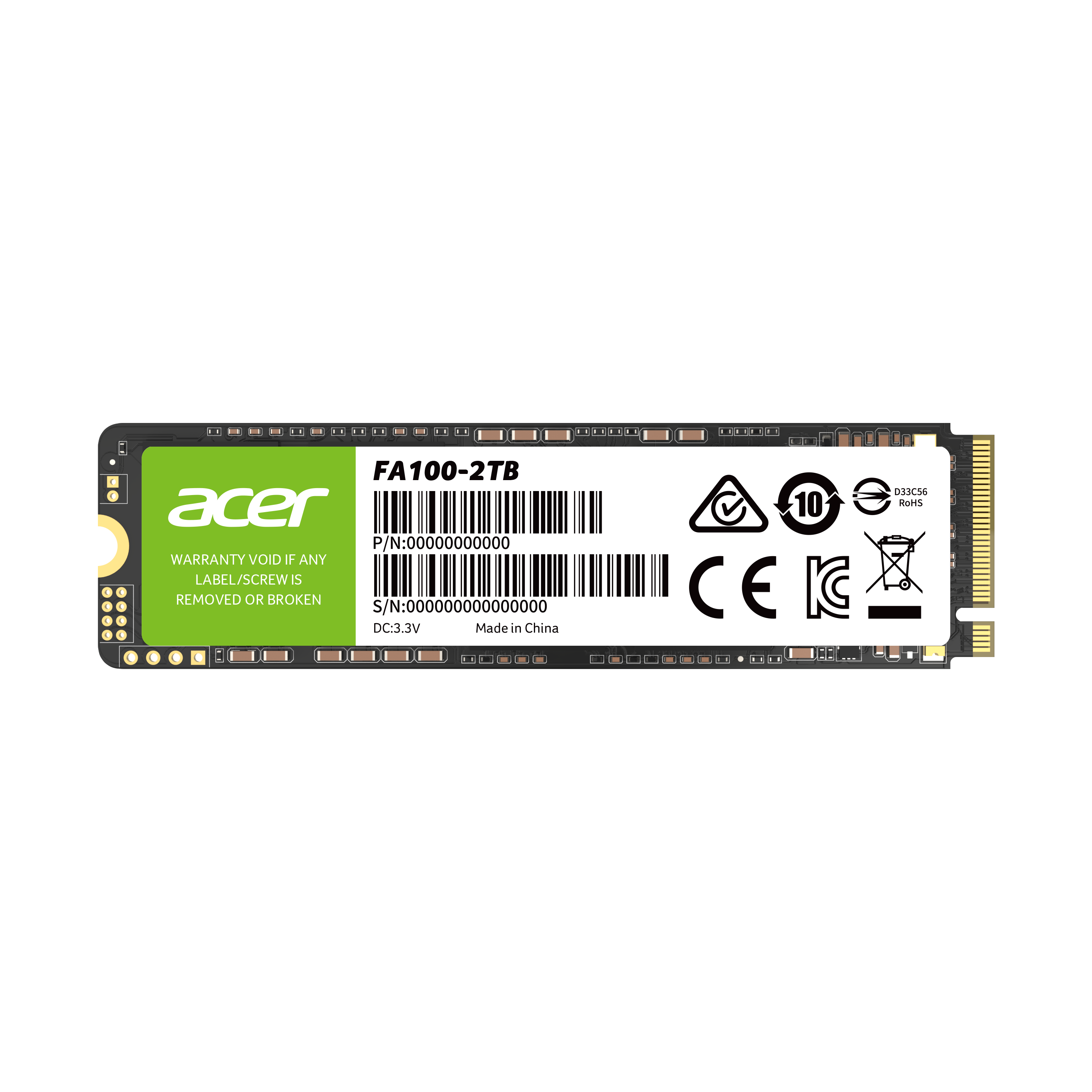 SSD 宏碁 FA100 M.2 PCIe NVMe